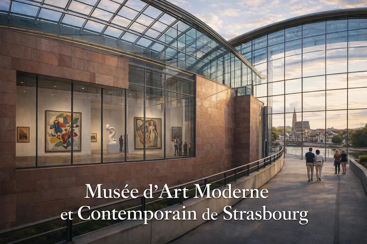 Image de couverture du MAMCS mêlant architecture contemporaine et ambiance muséale.